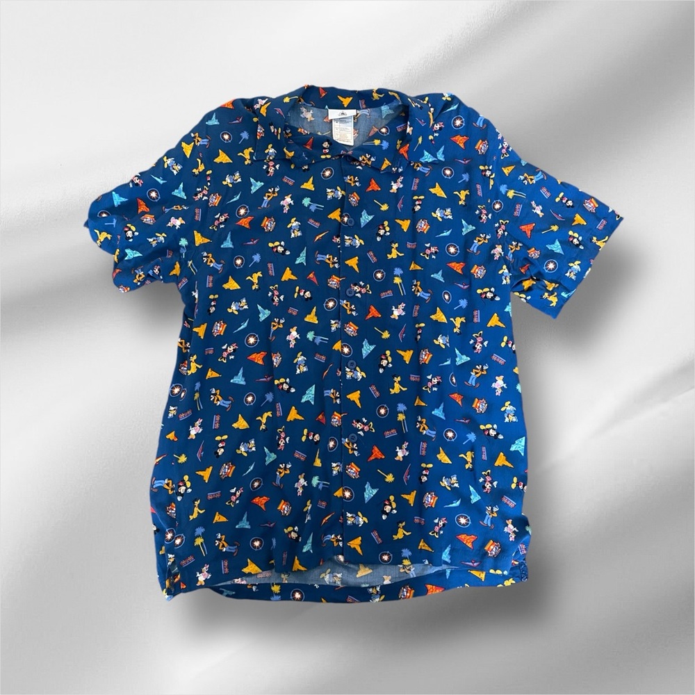Disneyland California Adventure 20th Anniv. AP Button Up Shirt